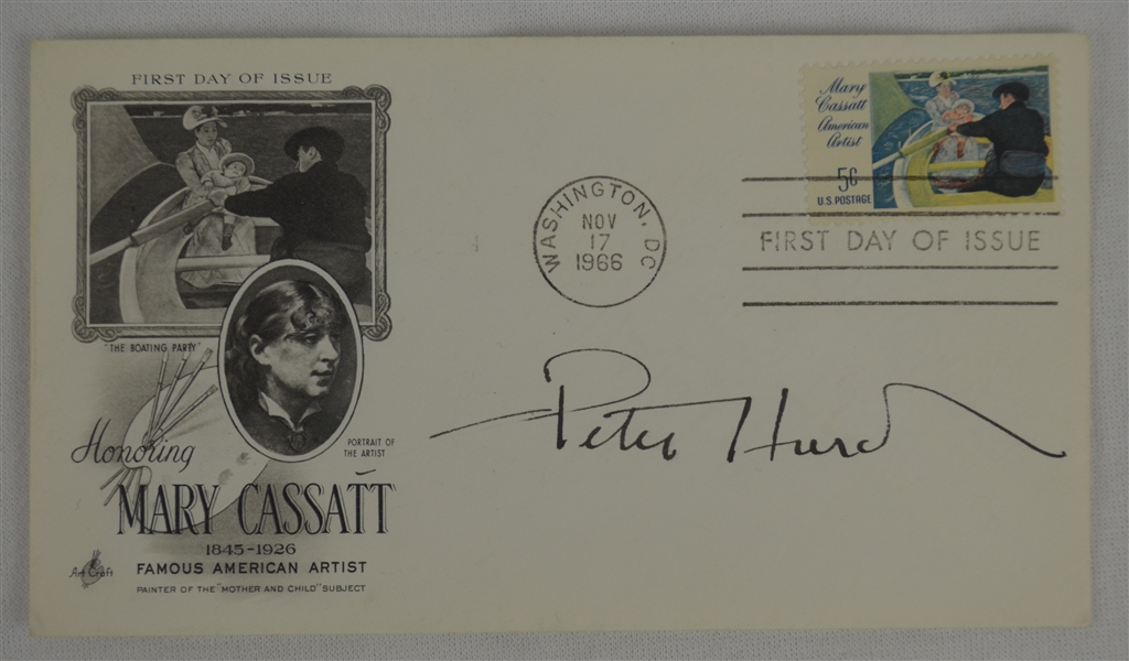 Peter Hurd Signed 1966 First Day Cover