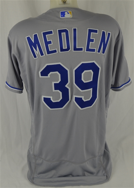 Kris Medlen 2015 Kansas City Royals Professional Model Jersey w/Medium Use