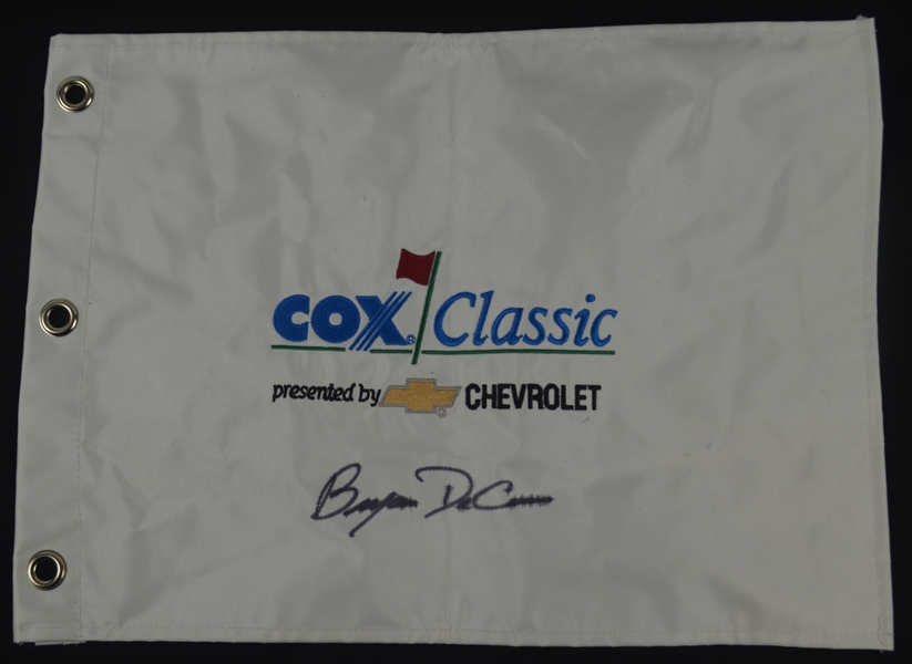 Bryan Decorso Autographed Cox Classic Golf Pin Flag  