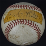 Babe Ruth Single Signed Baseball w/Full JSA LOA
