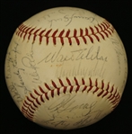 Los Angeles Dodgers 1965 Team Signed Baseball w/25 Signatures Inc. Alston, Koufax & Drysdale JSA LOA