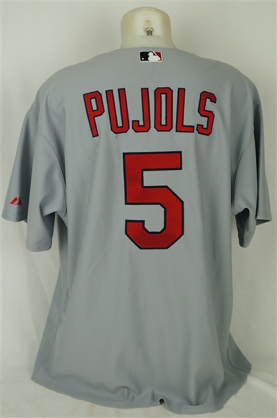 Albert Pujols 2008 St. Louis Cardinals Professional Model Jersey w/Dave Miedema LOA