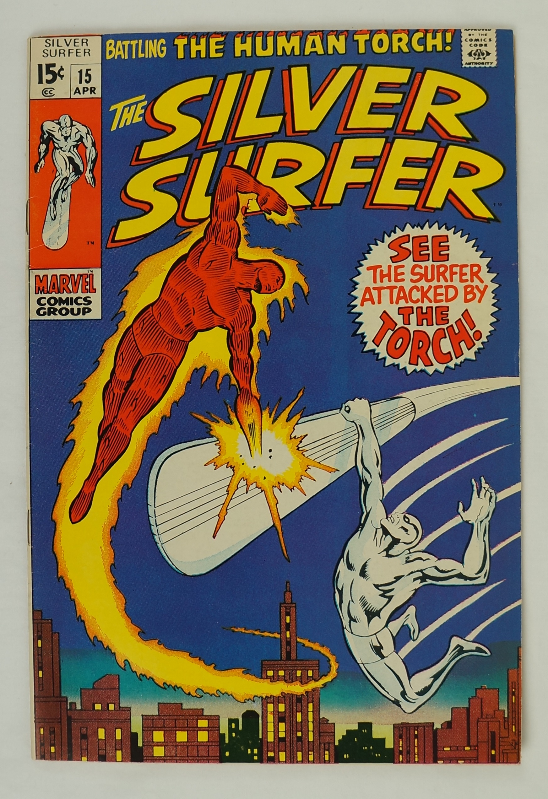 Lot Detail - Silver Surfer April 1970 Marvel Comic Book Issue #15