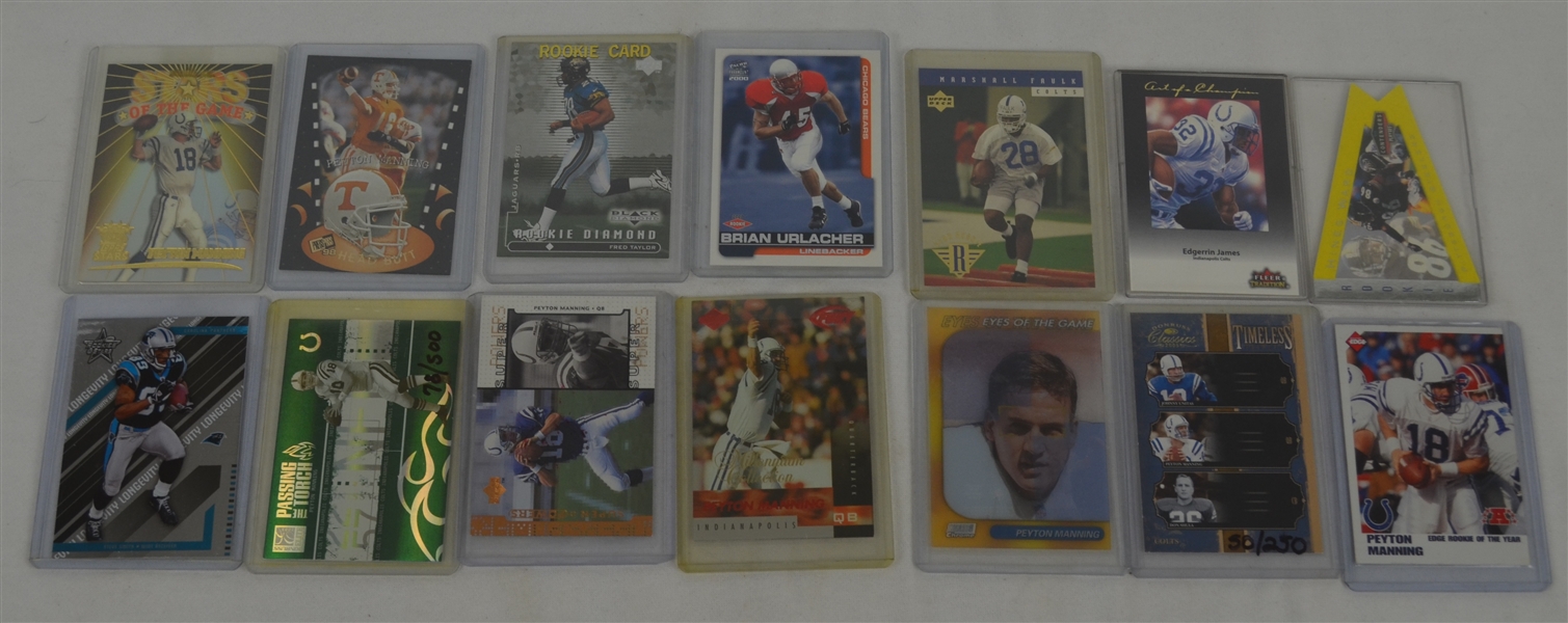 NFL Collection of 14 Football Cards w/Peyton Manning