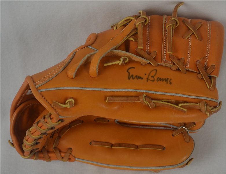 Ernie Banks Autographed Fielding Glove