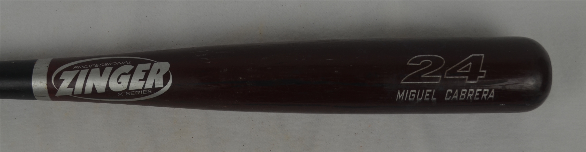 Miguel Cabrera c. 2004-07 Florida Marlins Professional Model Zinger Bat w/Medium Use