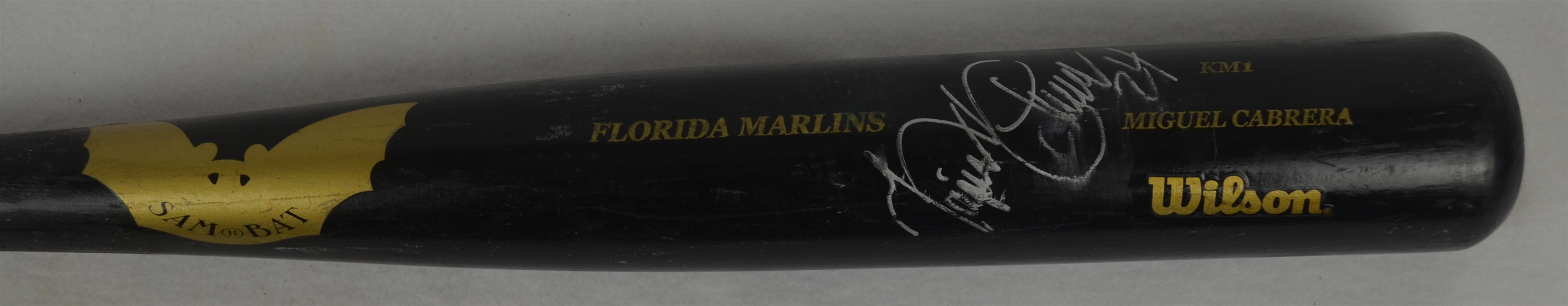 Miguel Cabrera 2005 Florida Marlins Professional Model Wilson SAM Bat w/Heavy Use