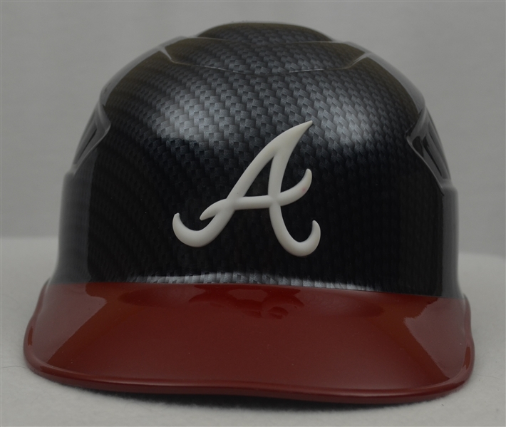 Alan Butts Attributed 2017 Atlanta Braves Opening Day New Stadium Professional Model Batting Helmet & MLB Authentication