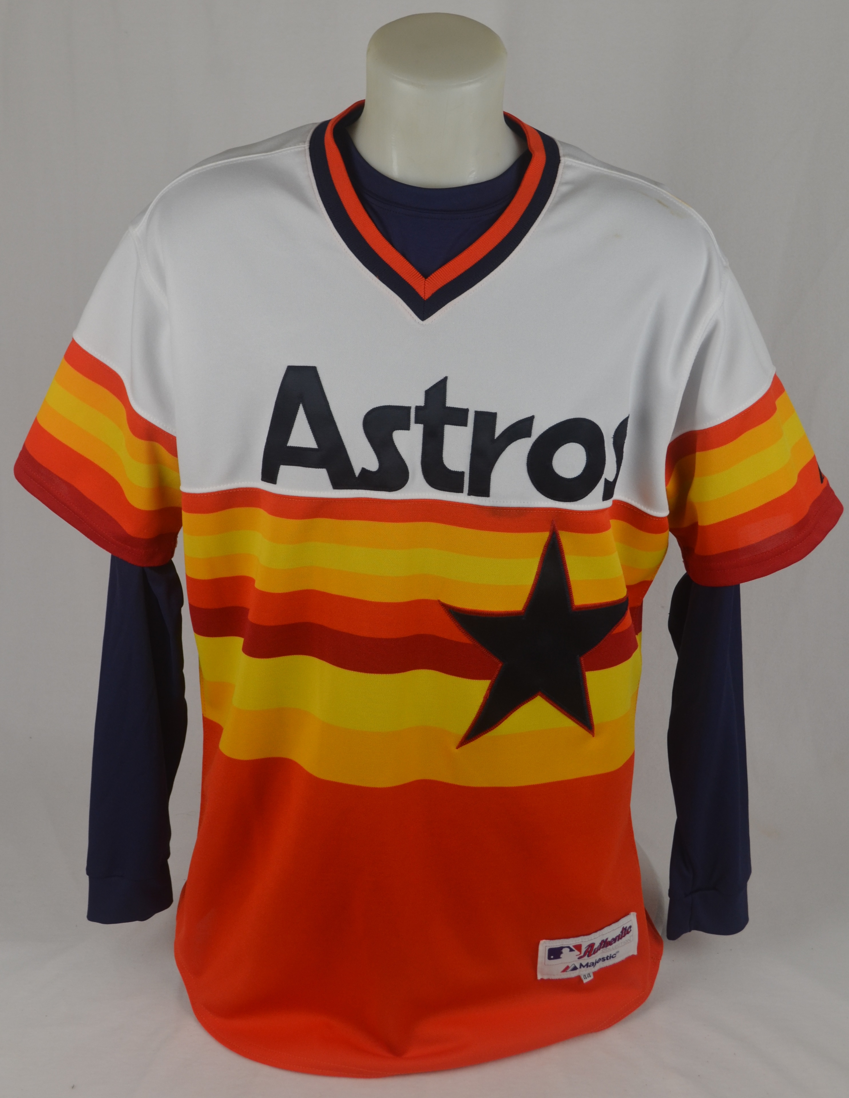 Late 1980s Early 1990s Houston Astros # Game Used Navy Jacket L DP32897