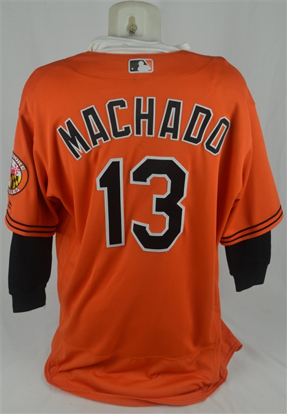 Manny Machado 2016 Baltimore Orioles Game Used Jersey w/Dave Miedema LOA