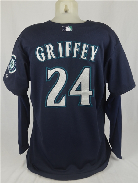 Ken Griffey Jr. 2009 Seattle Mariners Game Used Jersey w/Dave Miedema LOA