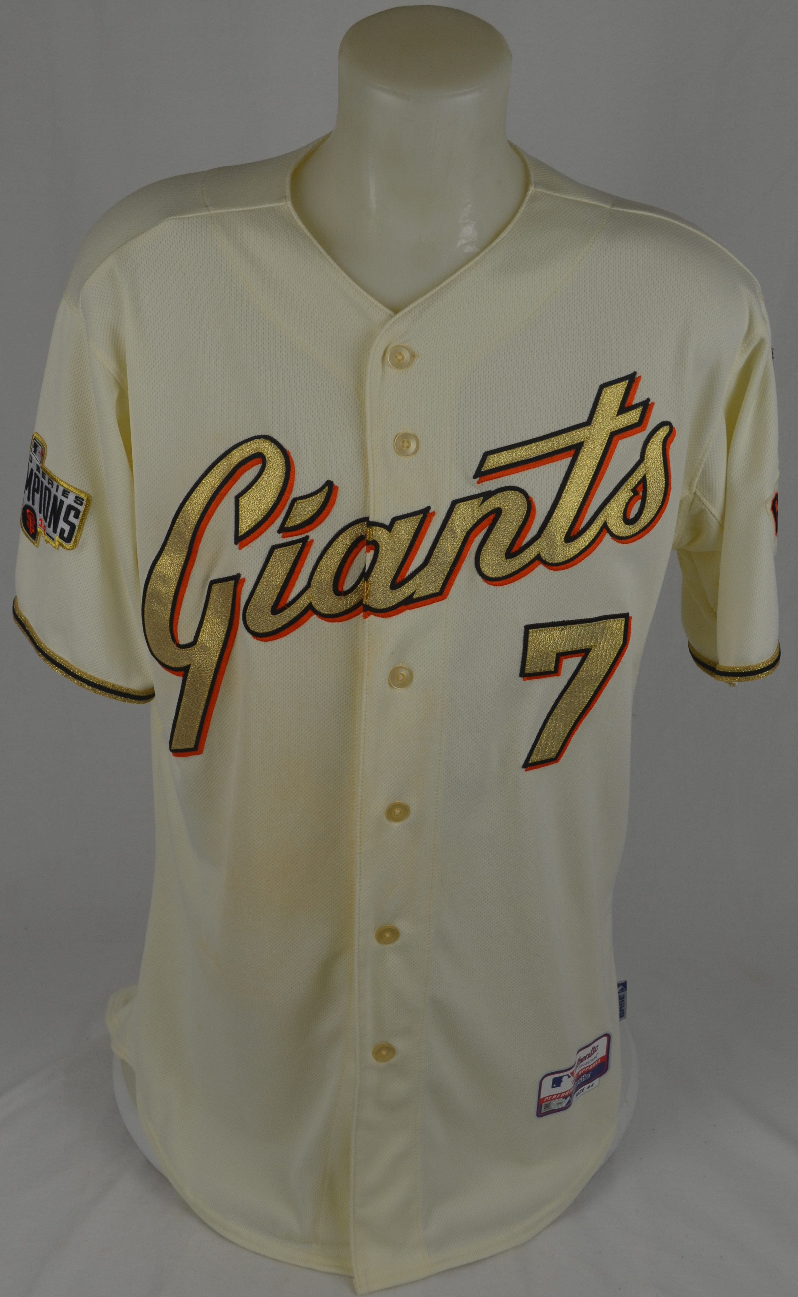 Lot Detail - Gregor Blanco April 18th 2015 San Francisco Giants Game Used  Jersey w/Dave Miedema LOA & MLB Authentication