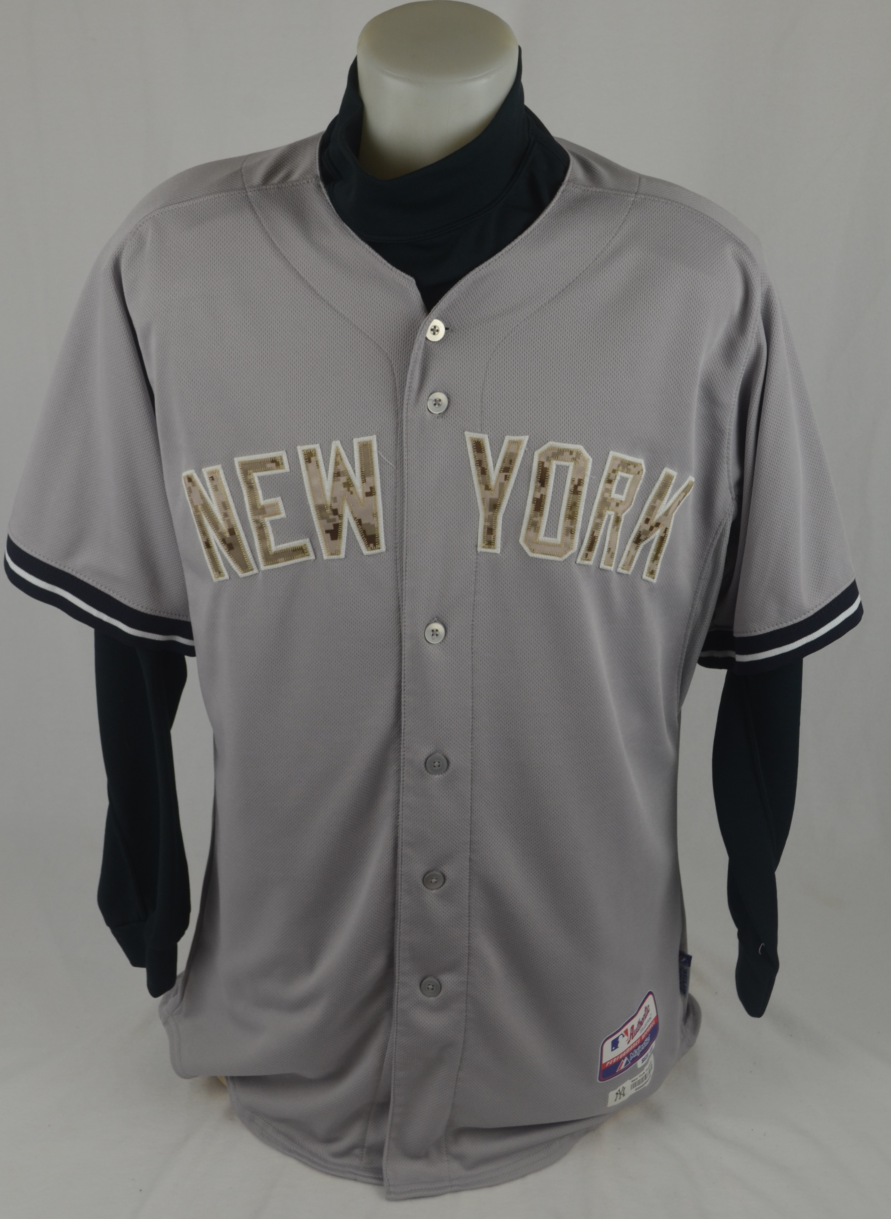 NWT New York Yankees Memorial Day Jersey Camo 48 Majestic MLB