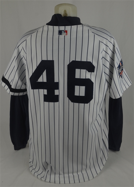 Andy Pettitte 2000 World Series New York Yankees Game Used Jersey w/Dave Miedema LOA