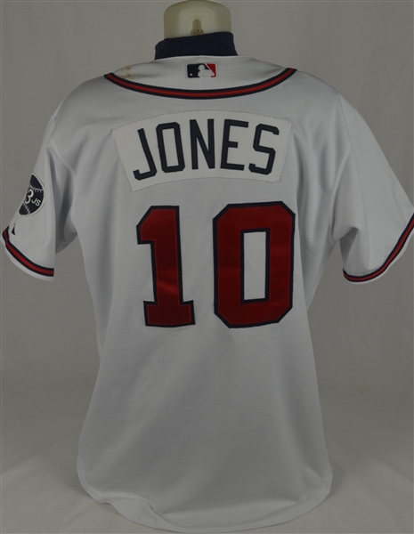 Chipper Jones 2007 Atlanta Braves Game Used Jersey w/Dave Miedema LOA
