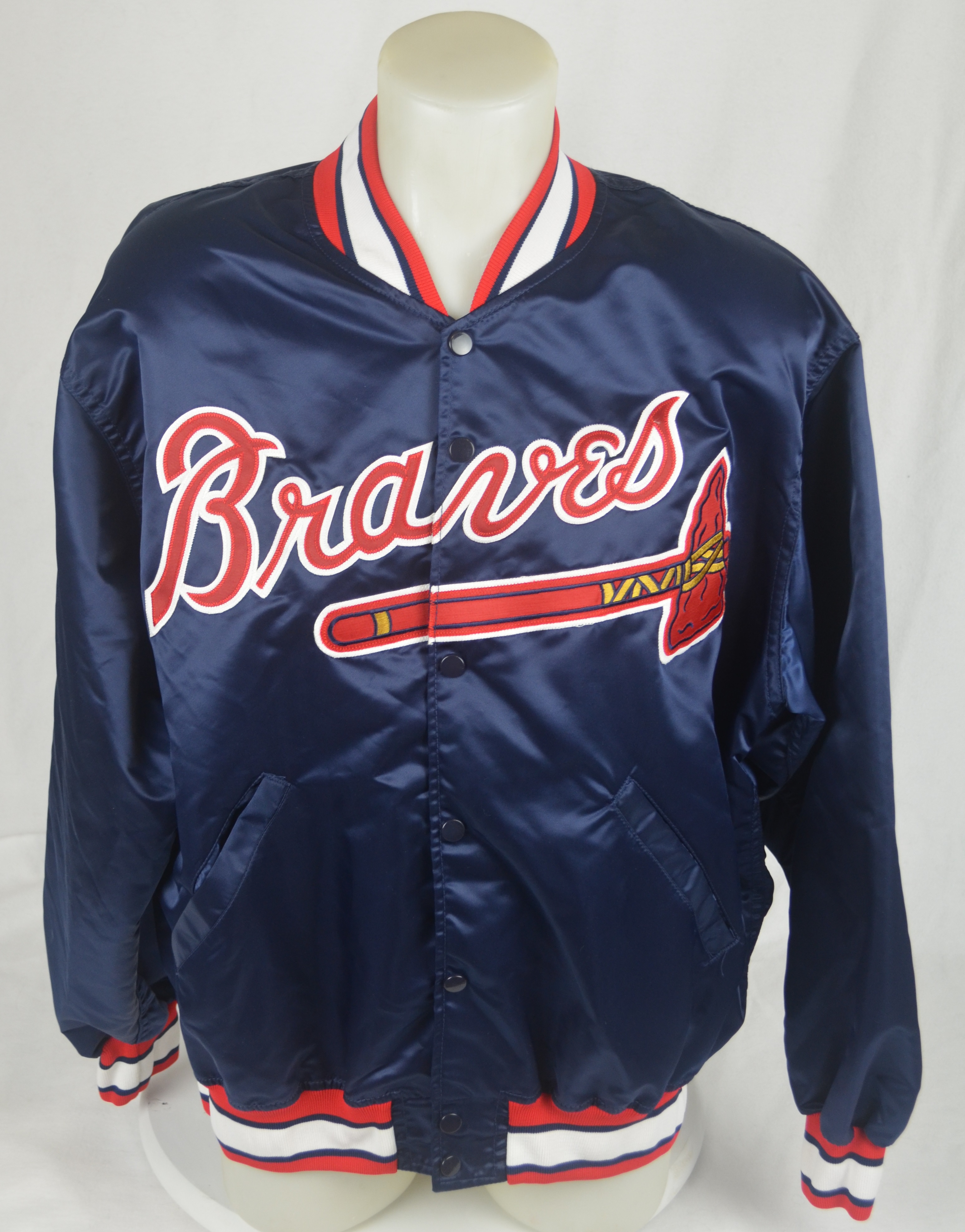 Lot Detail - John Smoltz 2005 Atlanta Braves Game Used Dugout Jacket w ...