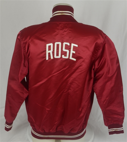 Pete Rose c. 1980-83 Philadelphia Phillies Game Used Dugout Jacket w/Dave Miedema LOA