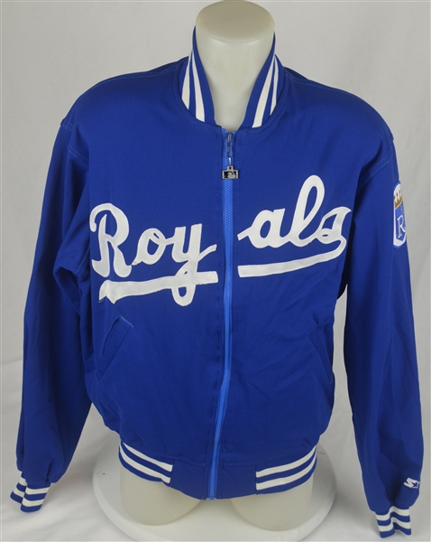 George Brett c. Early 1990s Kansas City Royals Game Used Dugout Jacket w/Dave Miedema LOA
