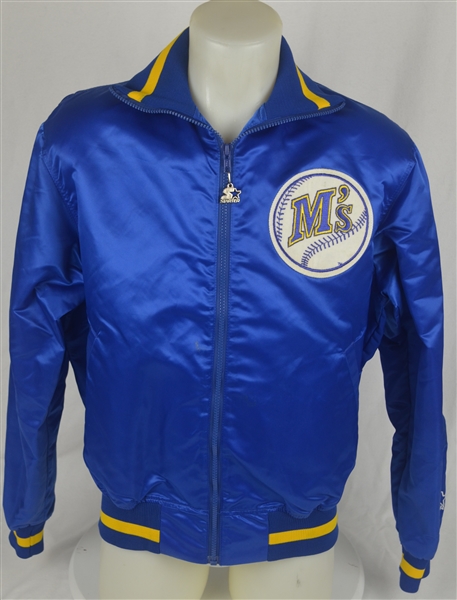 Ken Griffey c. 1989-91 Seattle Mariners Game Used Rookie Era Dugout Jacket w/Dave Miedema LOA