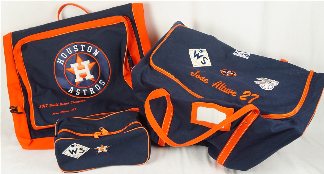Jose Altuve Houston Astros 2017 World Series Equipment Bag & Garment Bag