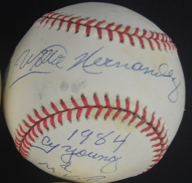 Willie Hernandez Autographed & Inscribed ONL Baseball