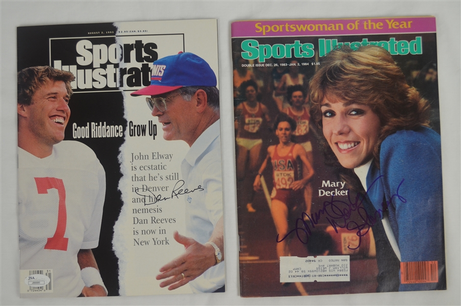 Lot of 4 Autographed Sports Illustrated Magazines 