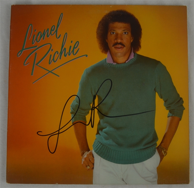Lionel Richie Autographed Self-Titled Debut LP Cover 