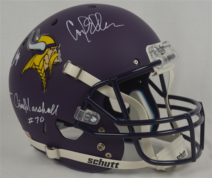 Purple People Eaters Autographed Minnesota Vikings Helmet