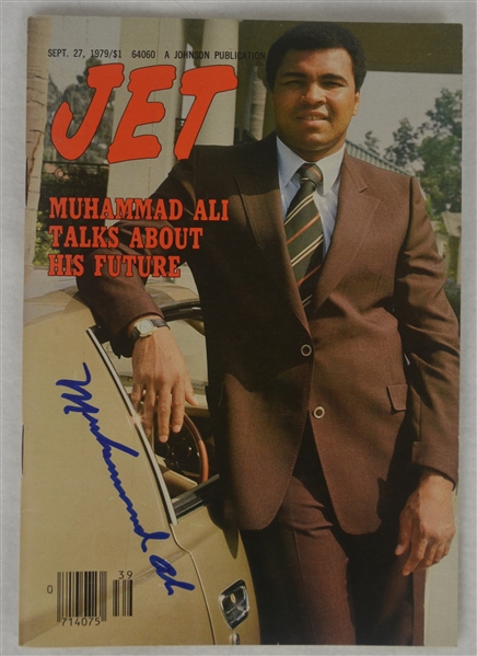 Muhammad Ali Autographed Magazine JSA LOA