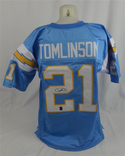 Ladanian Tomlinson Autographed San Diego Chargers Powder Blue Jersey