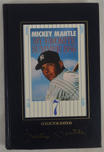 Mickey Mantle "My Favorite Summer" Signed Limited Edition Leather Bound Book