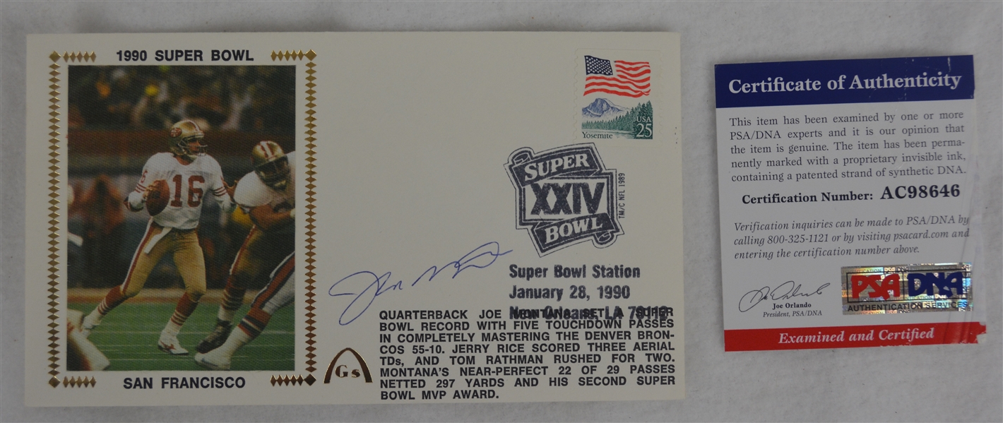 Joe Montana Autographed First Day Cover PSA/DNA