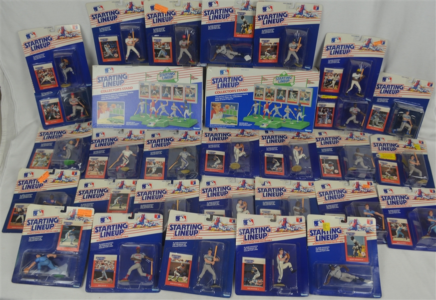 MLB 1988 Starting Line-Up Collection w/2 Collector Stands