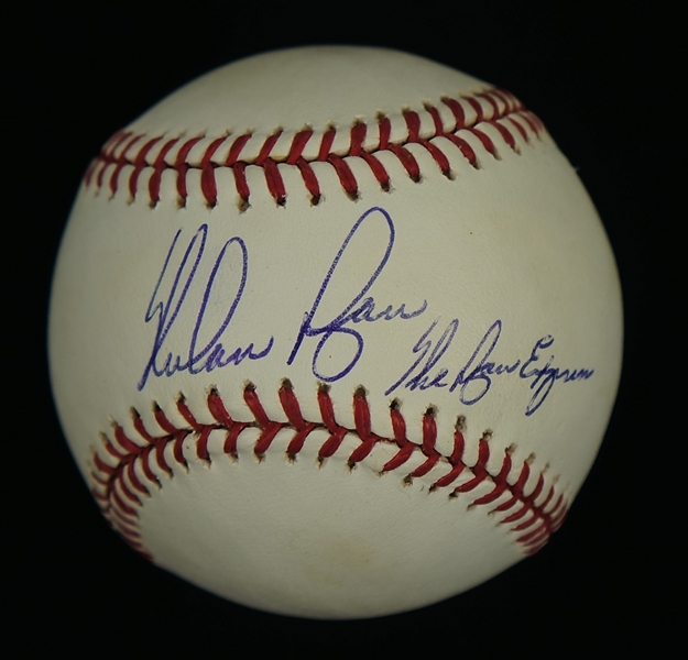Nolan Ryan Autographed & Inscribed "Nolan Ryan Express" OML Baseball 