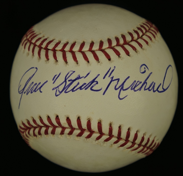 Gene “Stick” Michael Autographed OML Baseball