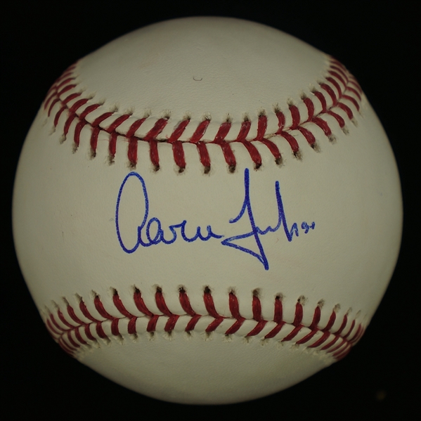 Aaron Judge Autographed OML Baseball