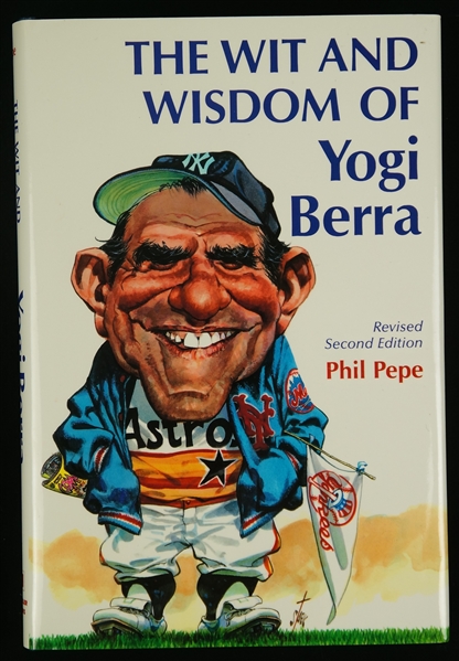 Yogi Berra Signed Copy of “The Wit and Wisdom of Yogi Berra” Hardcover Book