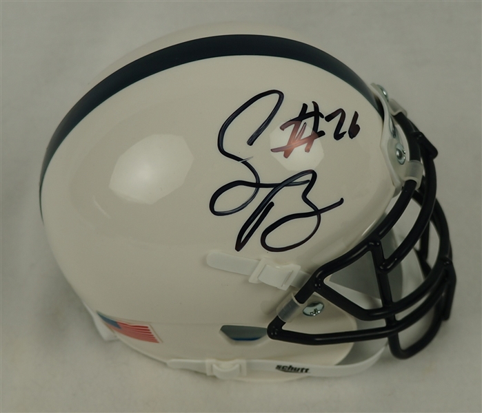Saquon Barkley Autographed Penn State Mini Helmet