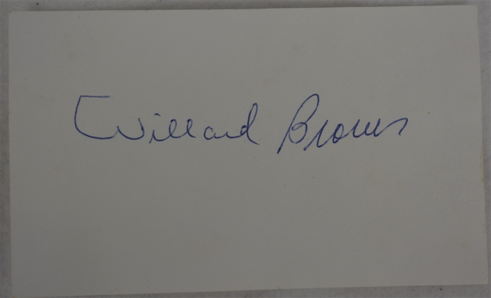 Willard Brown Autographed Cut 