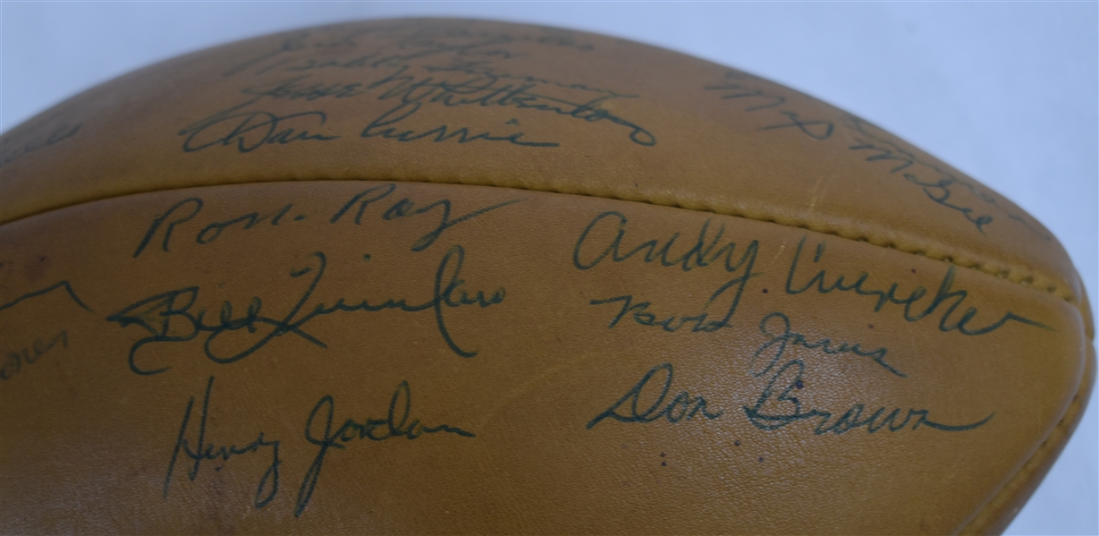 Lot Detail - Green Bay Packers Vintage 1960 Team Signed Football w/48 ...