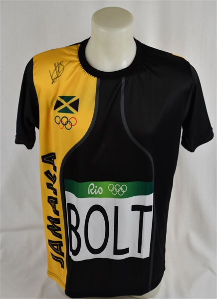 Usain Bolt Autographed Jamaica Summer Olympic Jersey