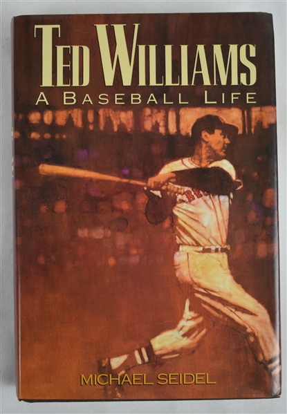 A Baseball Life 1991 Hard Cover Book Signed by Ted Williams 