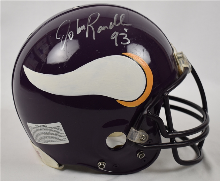 John Randle Autographed Full Size Helmet