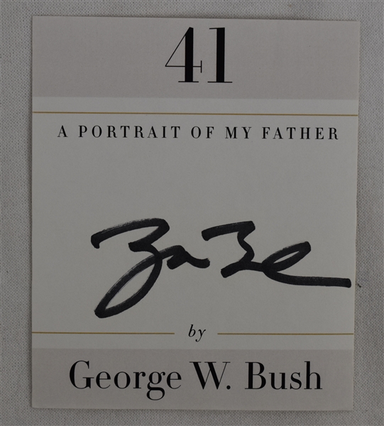 George H.W. Bush Autographed Bookplate