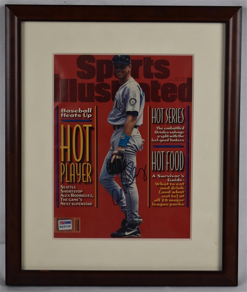 Alex Rodriguez Autographed July 8, 1996 Sports Illustrated Magazine Cover