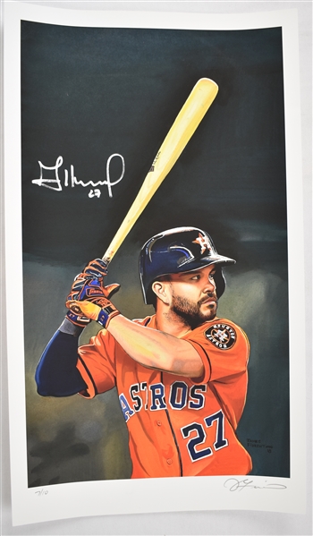 Jose Altuve Limited Edition Signed Giclee 