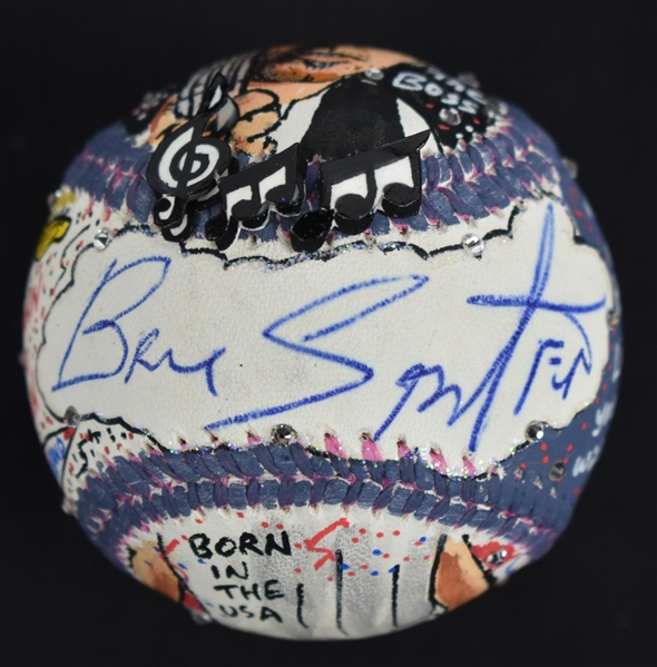 Bruce Springsteen One-Of-A-Kind Charles Fazzino Baseball 