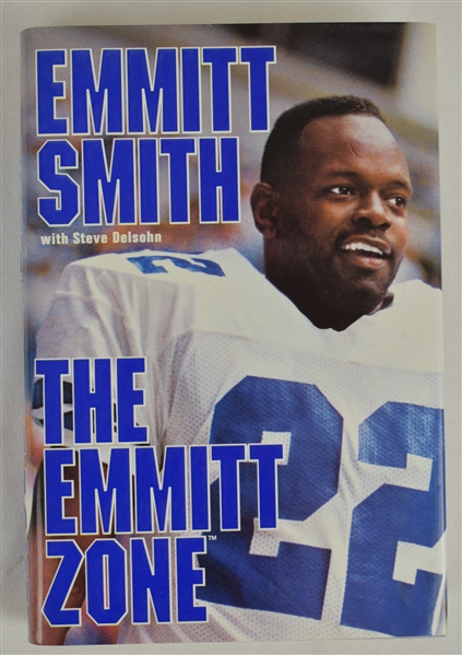 “The Emmitt Zone” Hard Cover Book Signed by Emmitt Smith