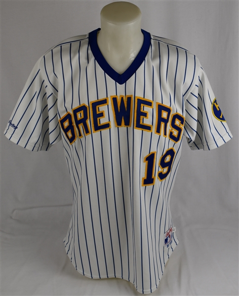 Robin Yount 1988 Milwaukee Brewers Game Used Jersey w/Dave Miedema LOA