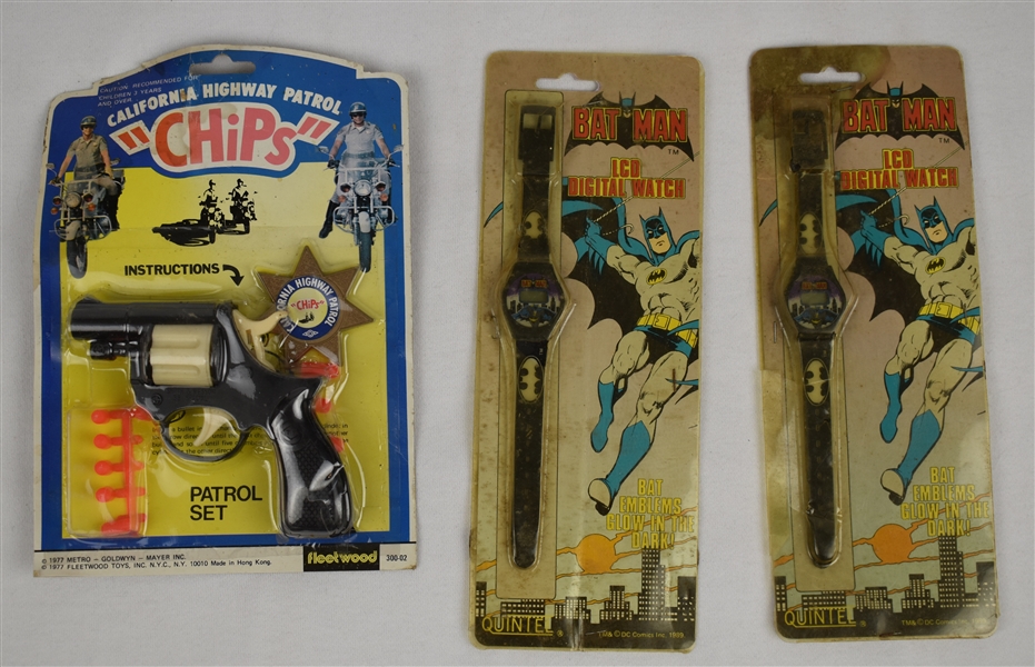 Chips Patrol Set & Bat-Man Watches